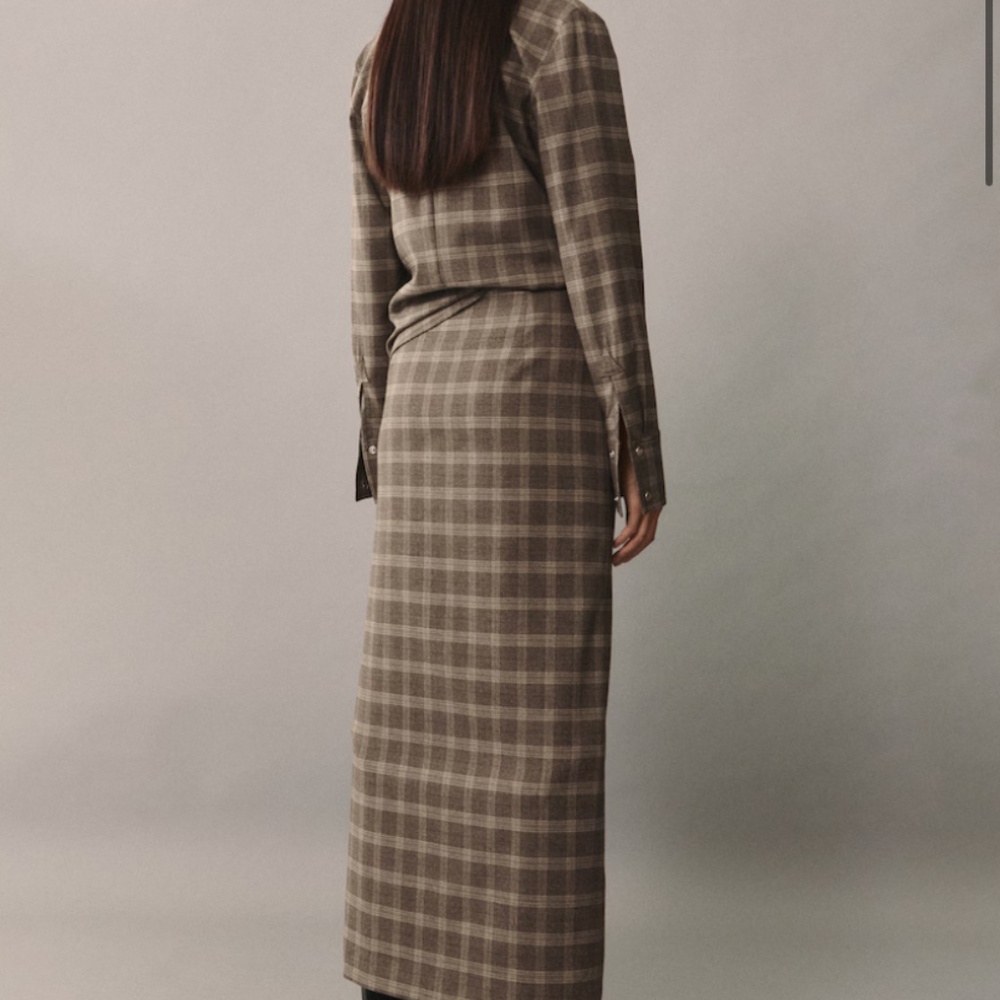 Checked skirt set from Mango